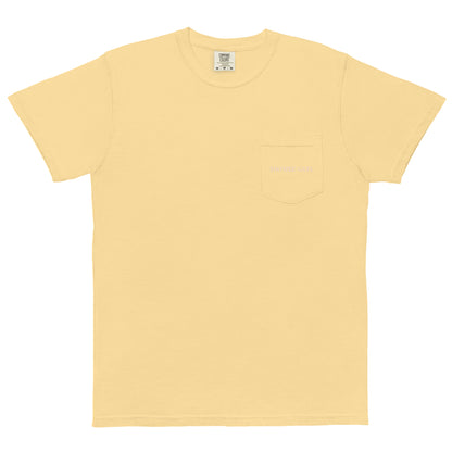 Unisex garment-dyed pocket t-shirt